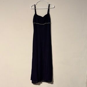 Vintage Woman’s Jump Y2K Elegant Purple Maxi Dress Sz. 9/10